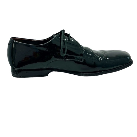 BRUNO MAGLI PARKER LACE UP SQUARE TOE BLACK PATENT LEATHER TUXEDO SHOE main image 10